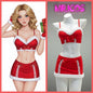 Festive 3-Piece Christmas Cosplay Costume Sexy Holiday Party Lingerie Set - www.Shopthatapp.com
