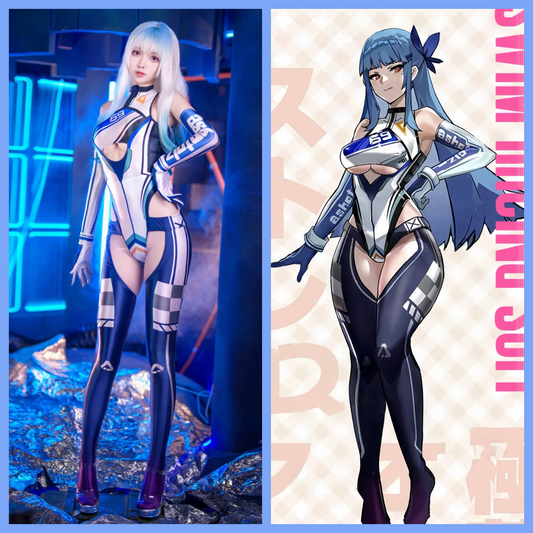 Anime Sci-fi Spandex Swimwear Racing Suit Wet Suit Race Queen Costume - www.Shopthatapp.com