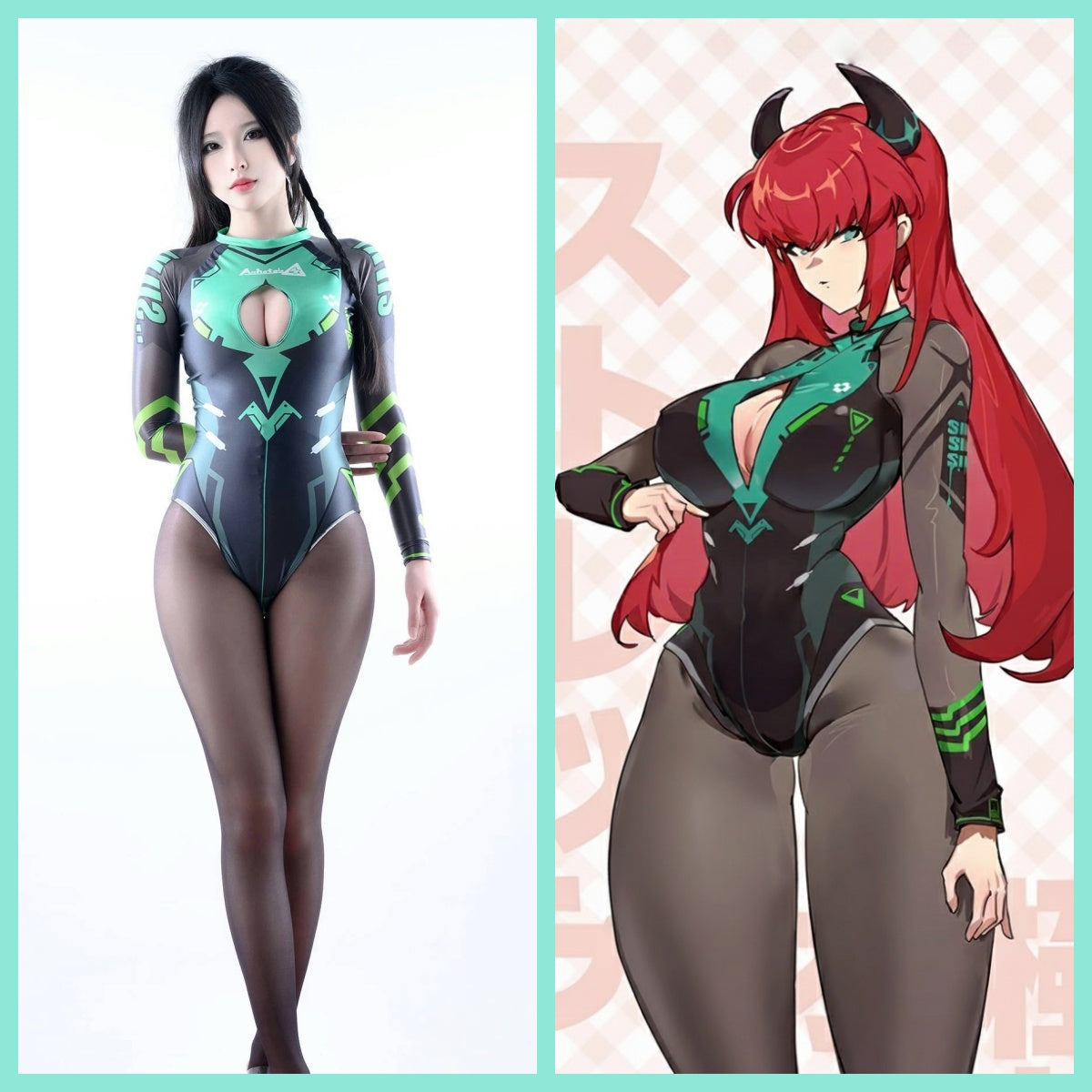Anime Sci-fi Spandex Swimwear Racing Suit Wet Suit Race Queen Costume - www.Shopthatapp.com
