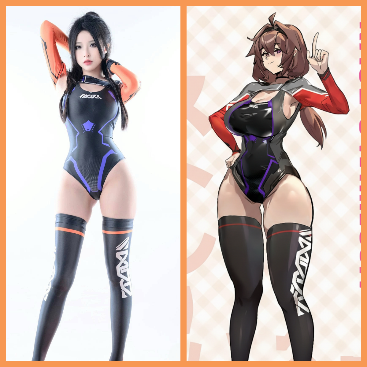 Anime Sci-fi Spandex Swimwear Racing Suit Wet Suit Race Queen Costume - www.Shopthatapp.com