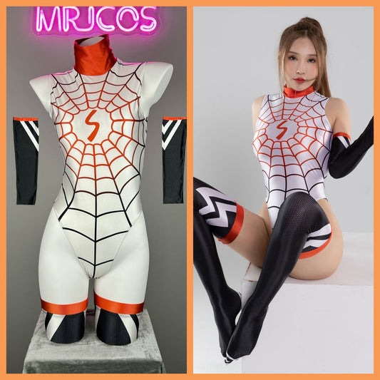 Woman Super Hero Spandex Open Crotch Cosplay Bodysuit Sexy Lingerie - www.Shopthatapp.com
