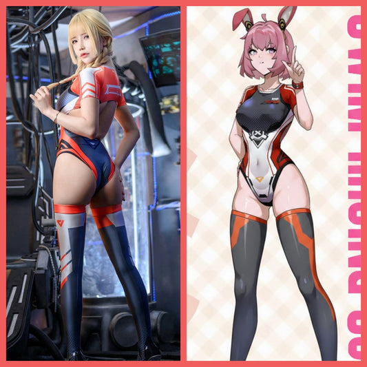Anime Sci-fi Spandex Swimwear Racing Suit Wet Suit Race Queen Costume - www.Shopthatapp.com