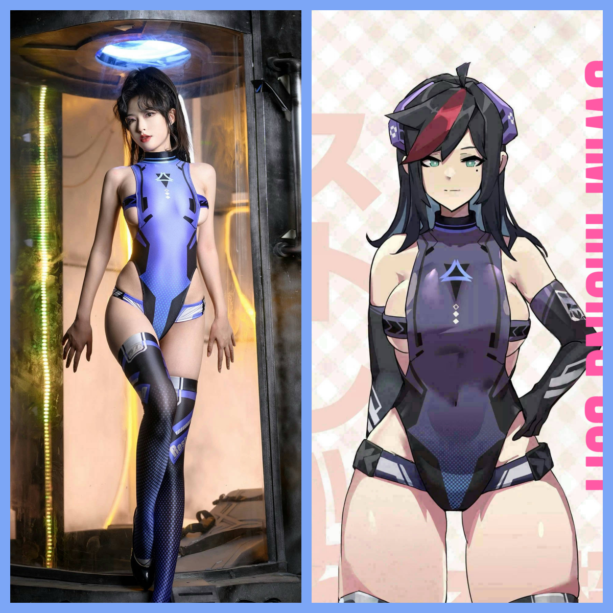 Anime Sci-fi Spandex Swimwear Racing Suit Wet Suit Race Queen Costume - www.Shopthatapp.com