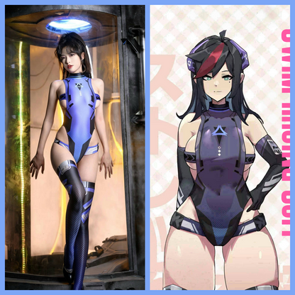 Anime Sci-fi Spandex Swimwear Racing Suit Wet Suit Race Queen Costume - www.Shopthatapp.com
