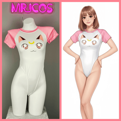 Anime Style Cosplay BodySuit Open Crotch Lingerie Costume - www.Shopthatapp.com