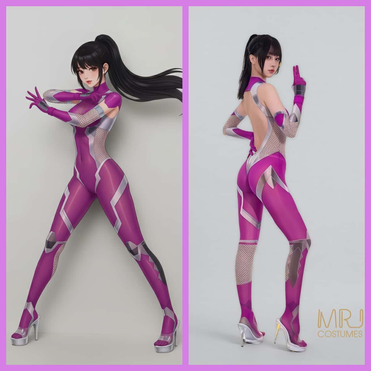 Anime Style Sheer 10D Nylon Full Bodysuit See Through Body Stocking Lingerie - www.Shopthatapp.com