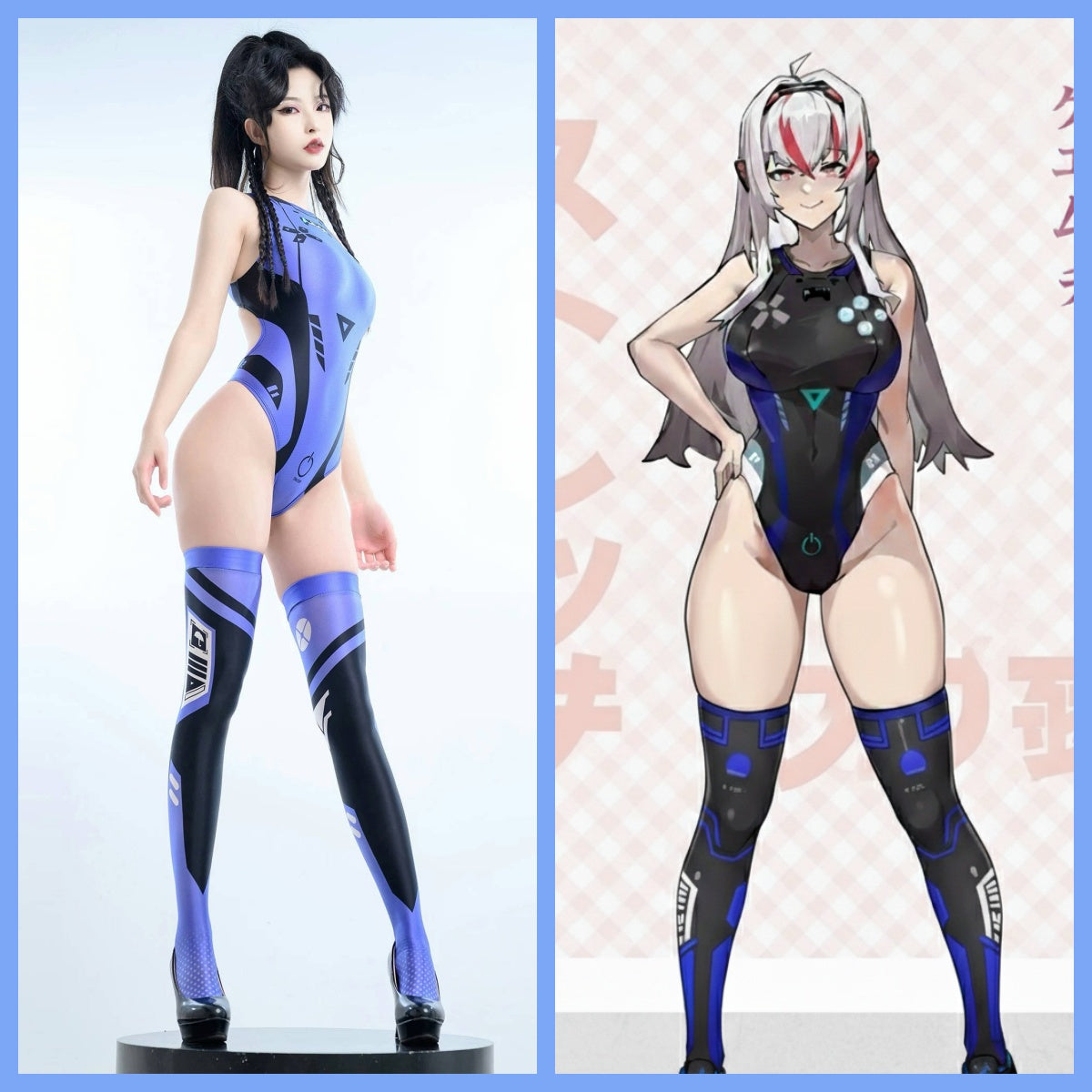 Anime Sci-fi Spandex Swimwear Racing Suit Wet Suit Race Queen Costume - www.Shopthatapp.com