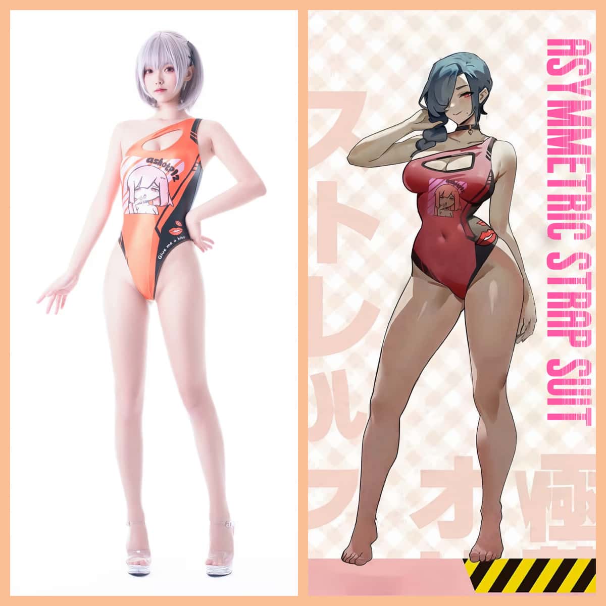 Japanese Anime Spandex Swimwear Racing Suit Wet Suit Race Queen Costume - www.Shopthatapp.com
