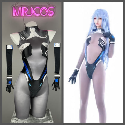 Anime Sci-Fi Spandex Cosplay Open Crotch Bodysuit Costume Lingerie Zentai - www.Shopthatapp.com