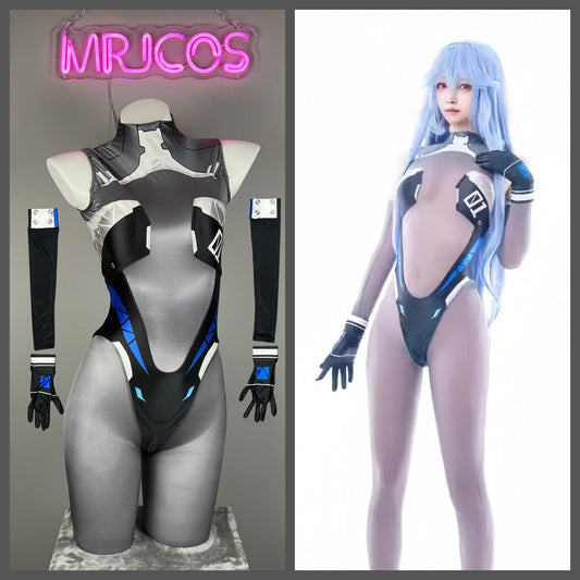 Anime Sci-Fi Spandex Cosplay Open Crotch Bodysuit Costume Lingerie Zentai - www.Shopthatapp.com