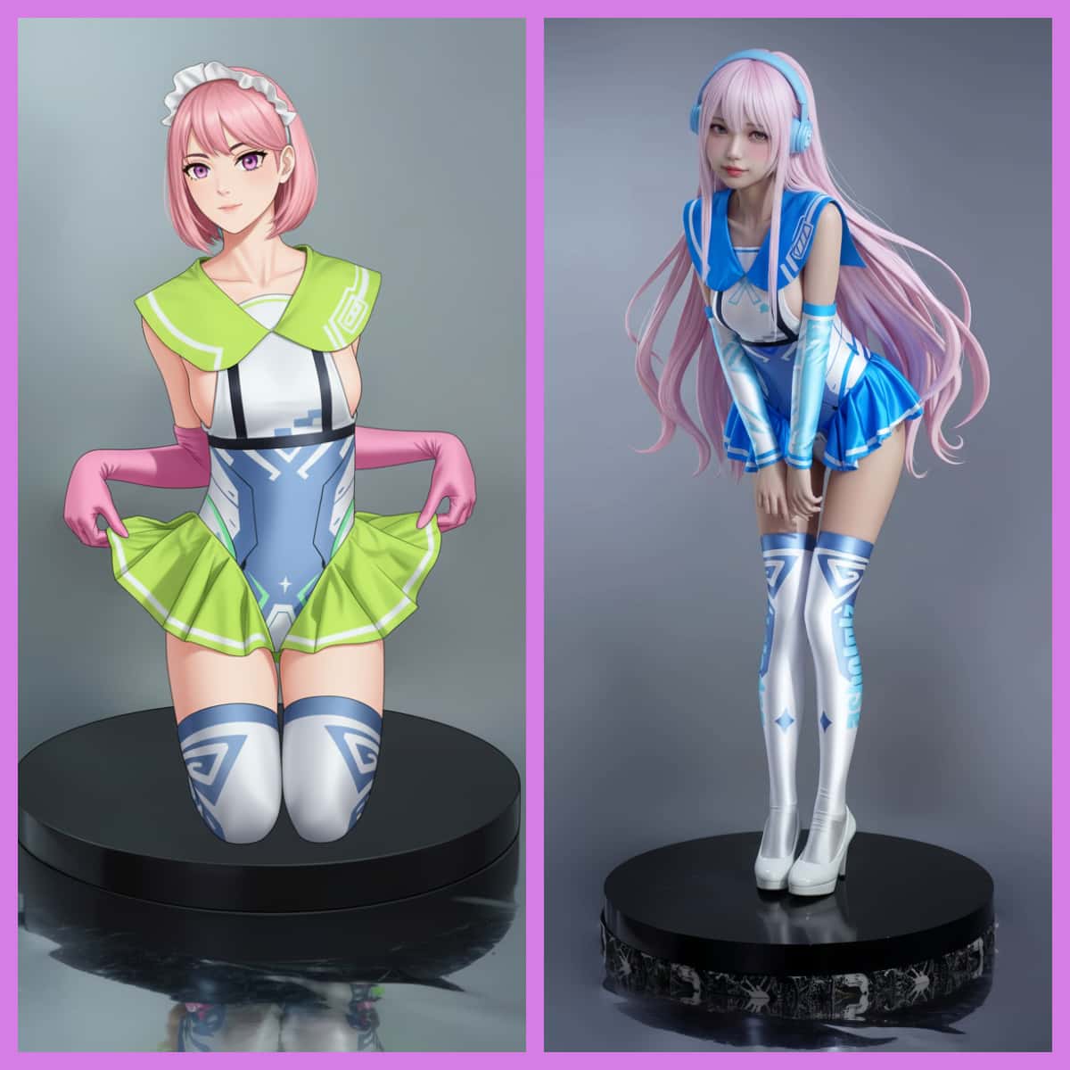 Japanese Anime Girl Spandex Swimwear Racing Suit Wet Suit Race Queen Costume - www.Shopthatapp.com