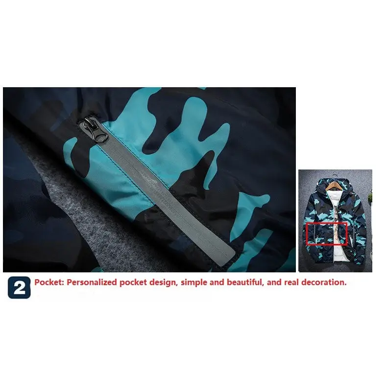 Covrlge Men Jacket Fashion Spring Men Brand Camouflage Jackets Casual Mens Coat Men's Hooded Luminous Zipper Coats MWJ011 - www.Shopthatapp.com