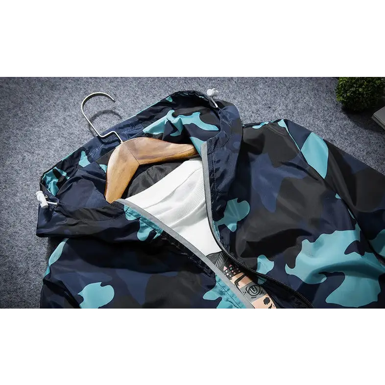 Covrlge Men Jacket Fashion Spring Men Brand Camouflage Jackets Casual Mens Coat Men's Hooded Luminous Zipper Coats MWJ011 - www.Shopthatapp.com