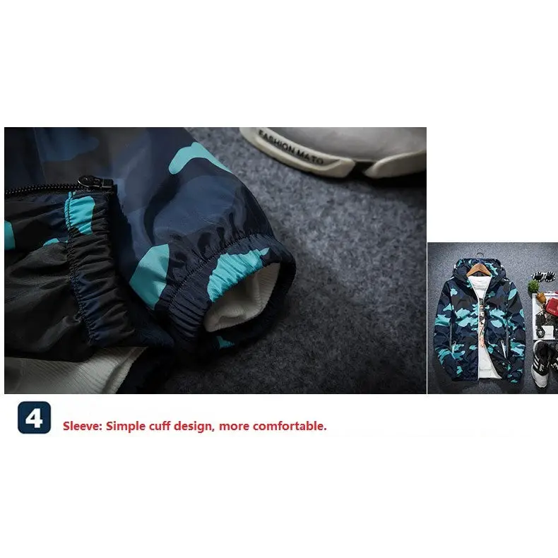 Covrlge Men Jacket Fashion Spring Men Brand Camouflage Jackets Casual Mens Coat Men's Hooded Luminous Zipper Coats MWJ011 - www.Shopthatapp.com