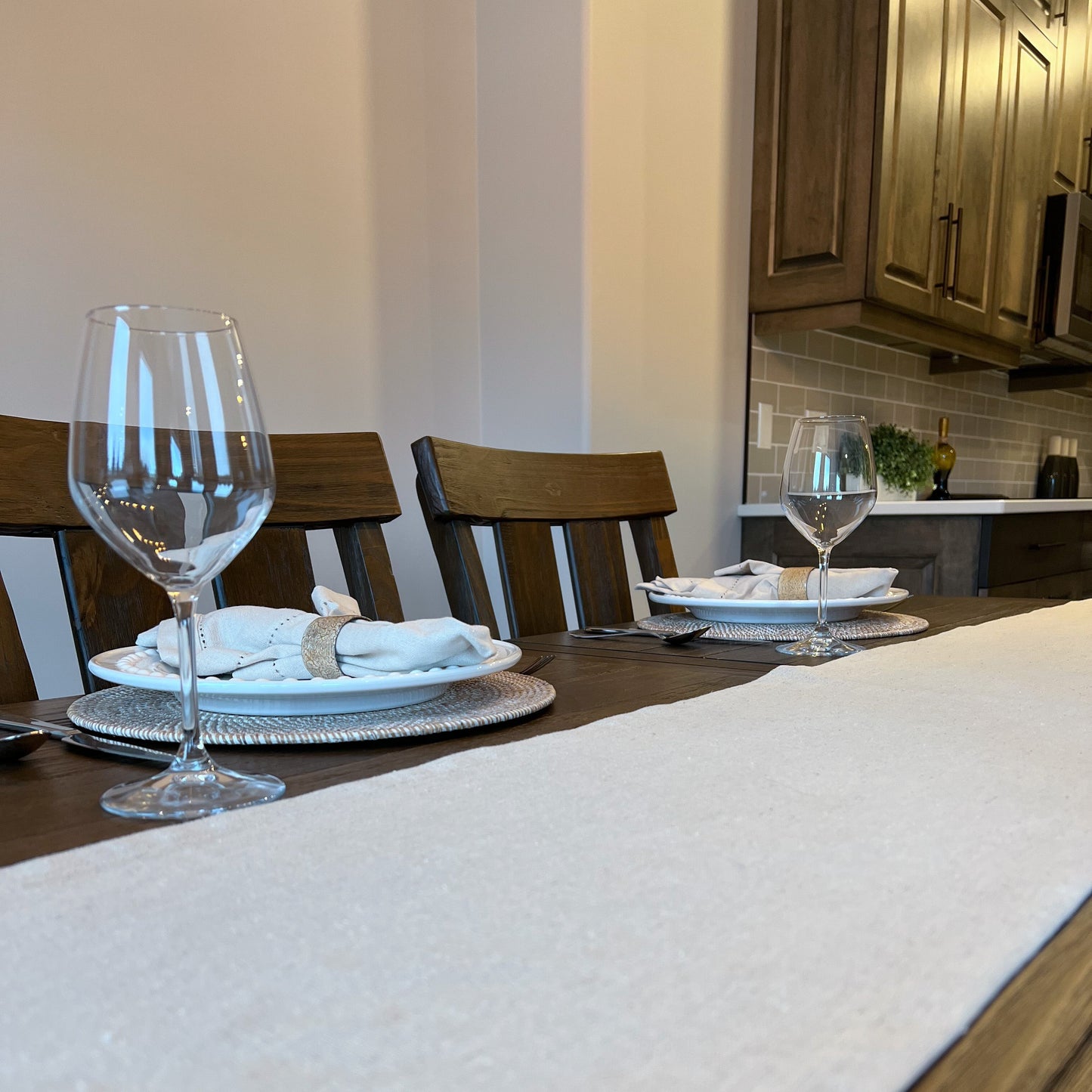 Cream Organic Cotton Hemp Canvas Table/Bed Runner - www.Shopthatapp.com