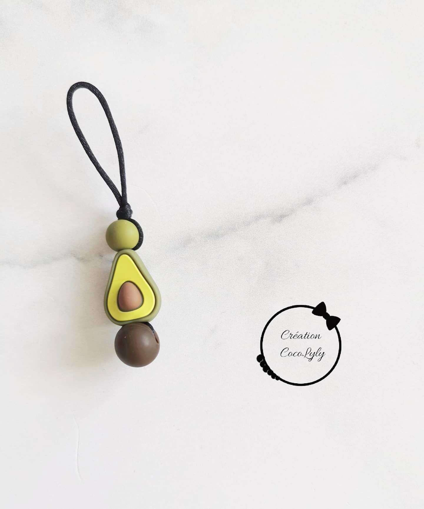 Creation Coco Lyly Avocado Zipper Charm Accessory - www.Shopthatapp.com