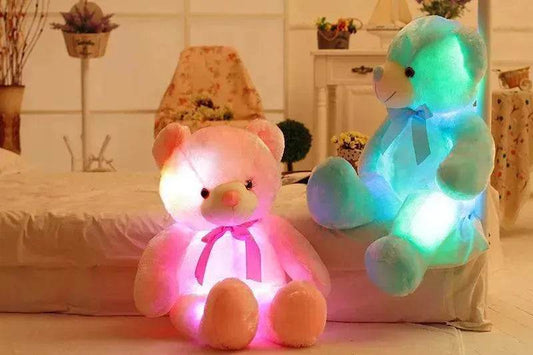 Creative Light Up LED Teddy Bear Stuffed Animals Plush Toy Colorful Glowing Christmas Gift For Kids Pillow - www.Shopthatapp.com