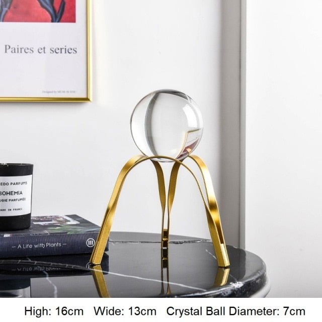 Crystal Ball-Golden Ornament - www.Shopthatapp.com
