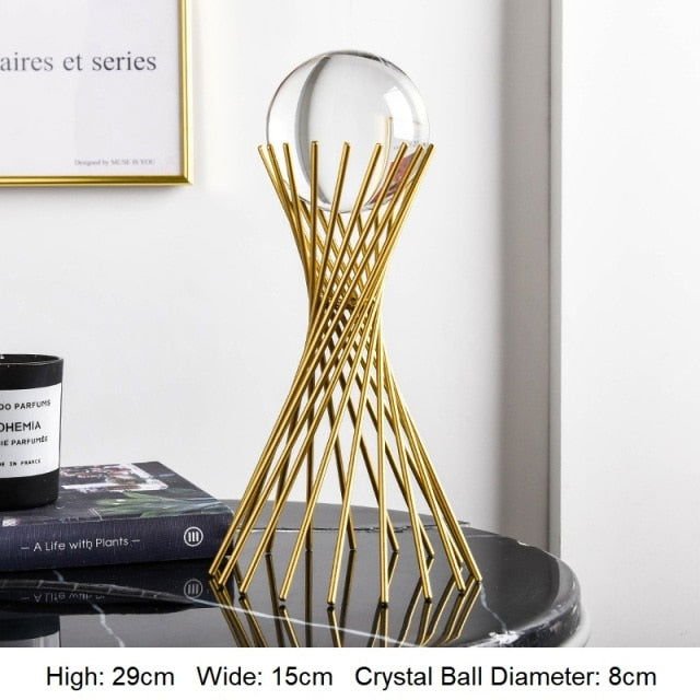 Crystal Ball-Golden Ornament - www.Shopthatapp.com