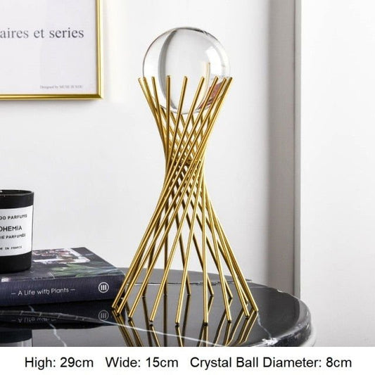 Crystal Ball-Golden Ornament - www.Shopthatapp.com