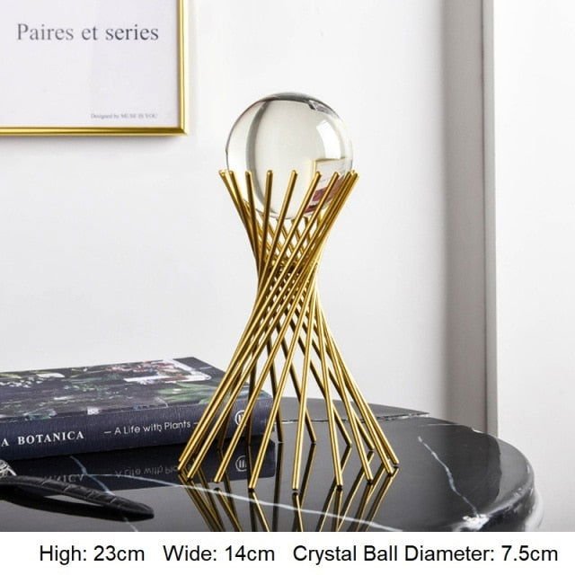 Crystal Ball-Golden Ornament - www.Shopthatapp.com