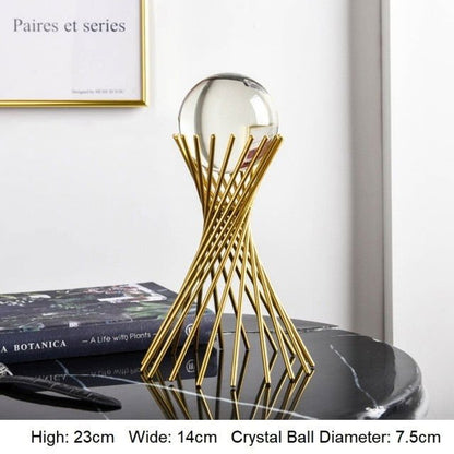 Crystal Ball-Golden Ornament - www.Shopthatapp.com