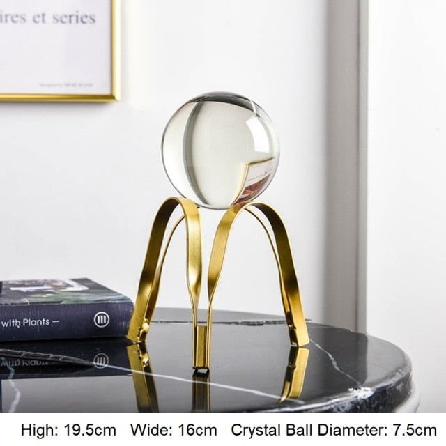 Crystal Ball-Golden Ornament - www.Shopthatapp.com