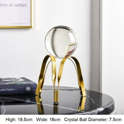 Crystal Ball-Golden Ornament - www.Shopthatapp.com