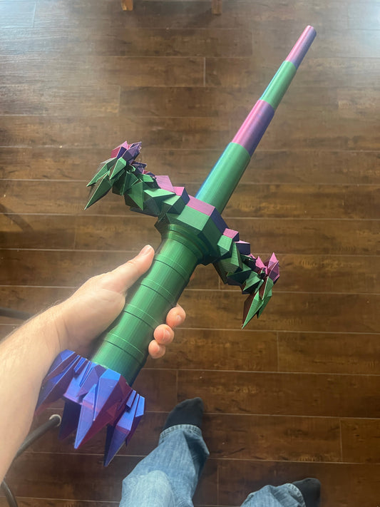 Crystal Sword - 3D Printed-Toys & Games-www.Shopthatapp.com-Carver Maker