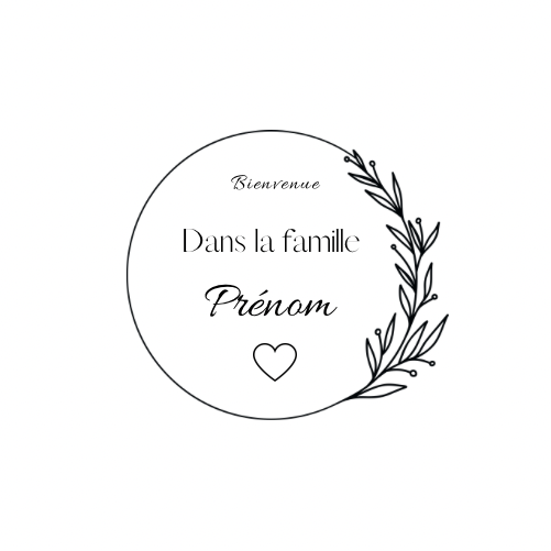 Custom baby onesie Canada with a floral design featuring a welcoming phrase for a newborn