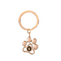 PetWithMe Custom Pet Photo Keychain in Rose Gold with Cute Paw Design for Pet Lovers
