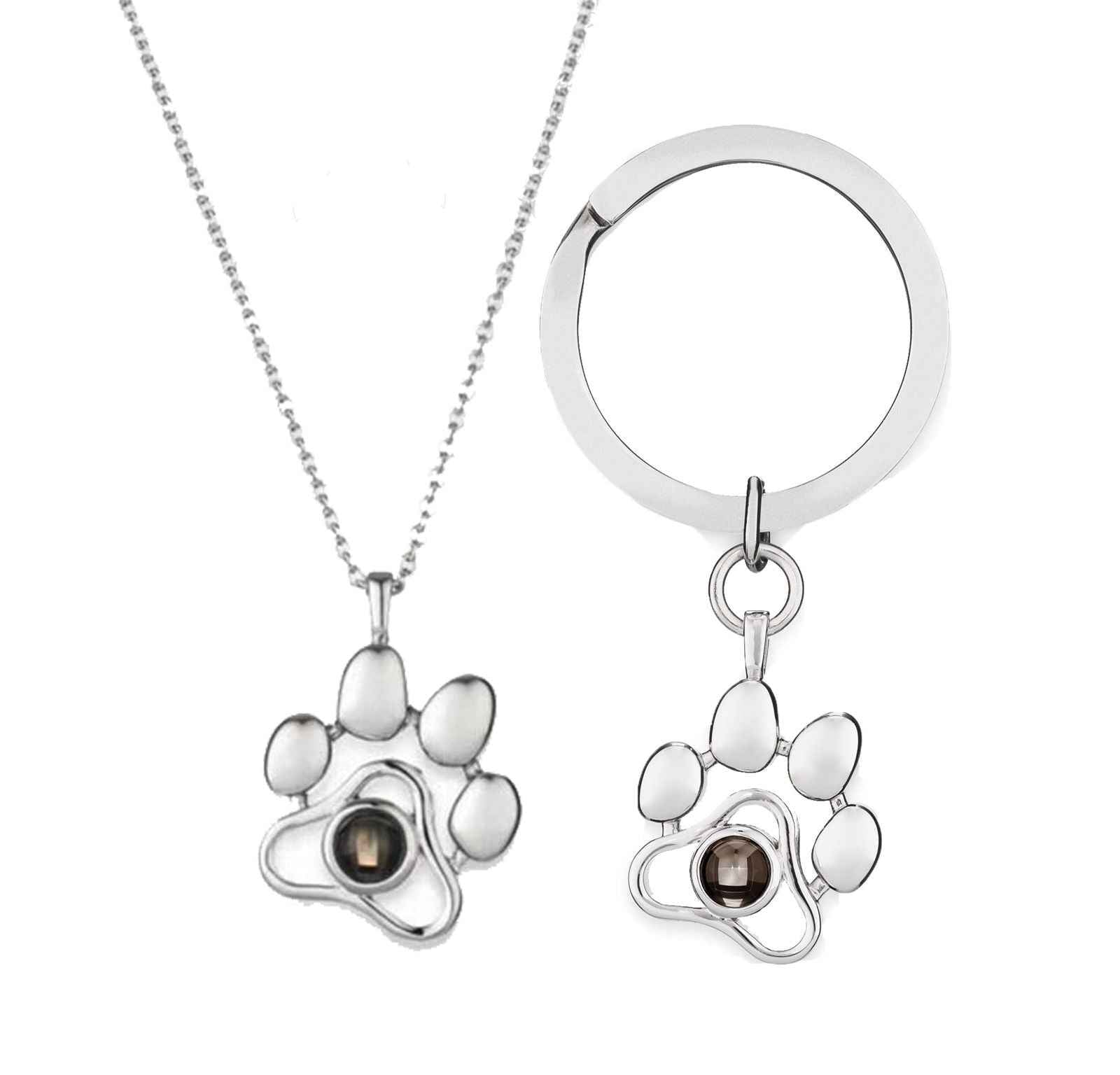PetWithMe Custom Pet Photo Necklace & Charm Set