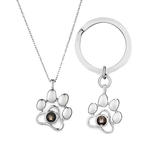 PetWithMe Custom Pet Photo Necklace & Charm Set
