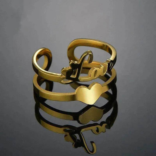 Custom Stainless Steel Ring Anniversary Jewelry - www.Shopthatapp.com