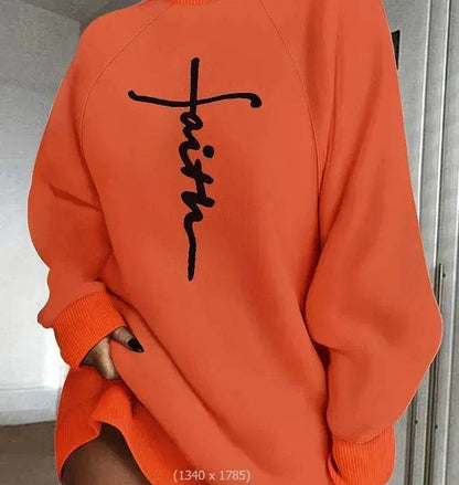 Autumn Winter Oversized Mini Sweatshirt Dress - www.Shopthatapp.com