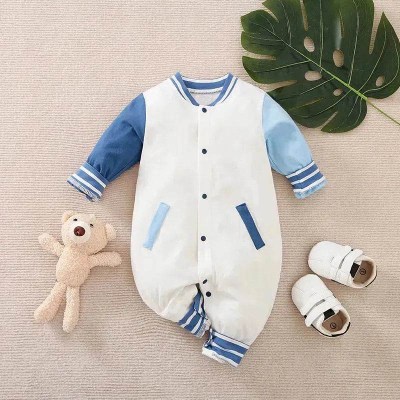 Baby One-piece Spring And Autumn Romper Baseball Uniform cloth - www.Shopthatapp.com