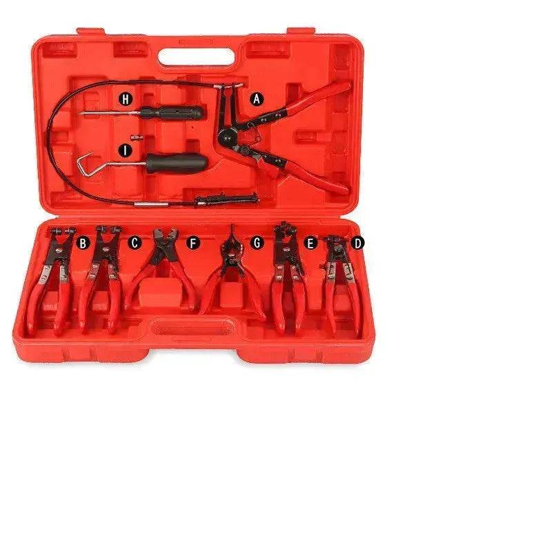 Automotive Repair Tool set  9pcs Wire Long Reach Hose Clamp Pliers Set - www.Shopthatapp.com