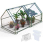 1Pc Portable Mini Greenhouse 70.86x33.46x37.4in With Roll-Up Zipper Doors Waterproof UV-Resistant PVC Cover Hot House For Indoor Outdoor Garden Patio Yard - www.Shopthatapp.com