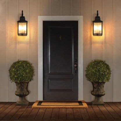 Large Outdoor Glass Wall Light Supports Many Types Of Bulbs -2 Packs - www.Shopthatapp.com