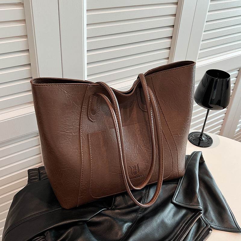 Casual Retro Shoulder Bag Texture Class Commuter Tote - www.Shopthatapp.com