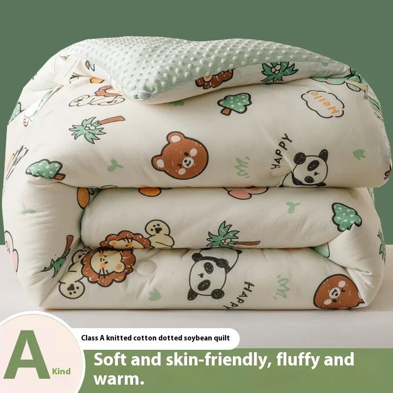 Beanie Velvet Quilt Soybean Fiber Duvet Insert Autumn And Winter - www.Shopthatapp.com