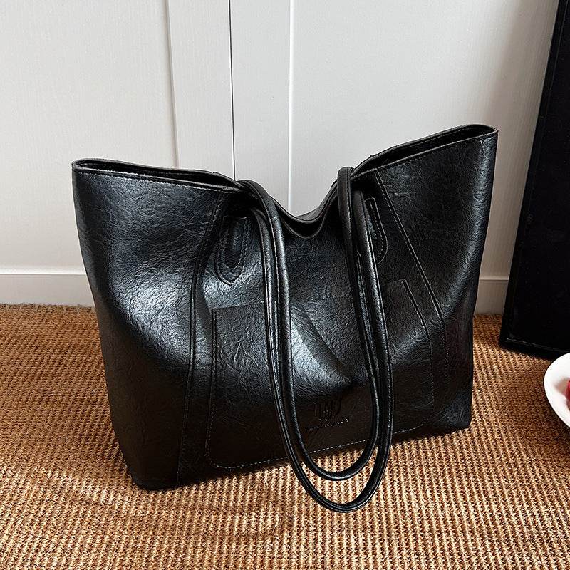 Casual Retro Shoulder Bag Texture Class Commuter Tote - www.Shopthatapp.com