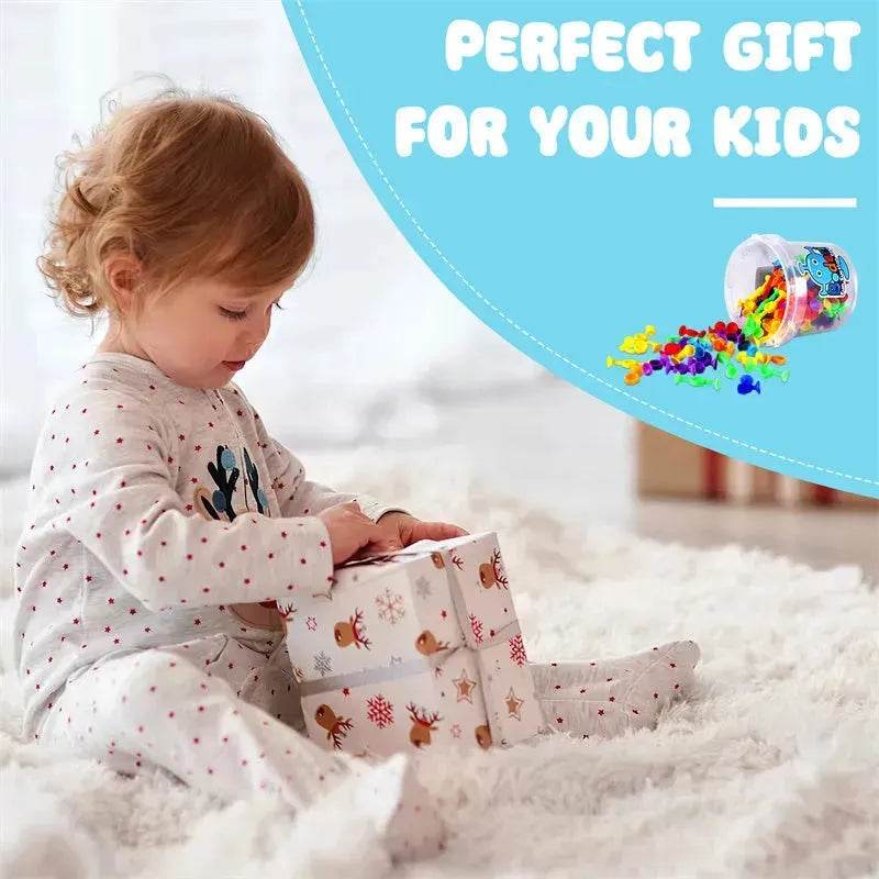 114pcs Silicone Suction cup building toys for Kids - www.Shopthatapp.com