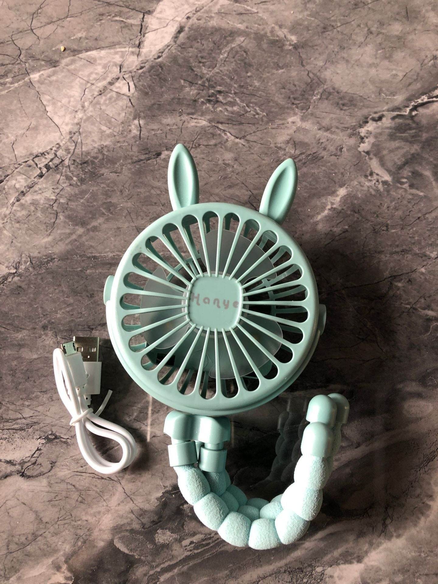 USB Powered summer heat Handheld fan with stand and Night light - www.Shopthatapp.com