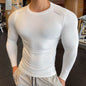 Muscle Fitted Elastic Long sleeve Running Workout Gym T-shirt for men - www.Shopthatapp.com