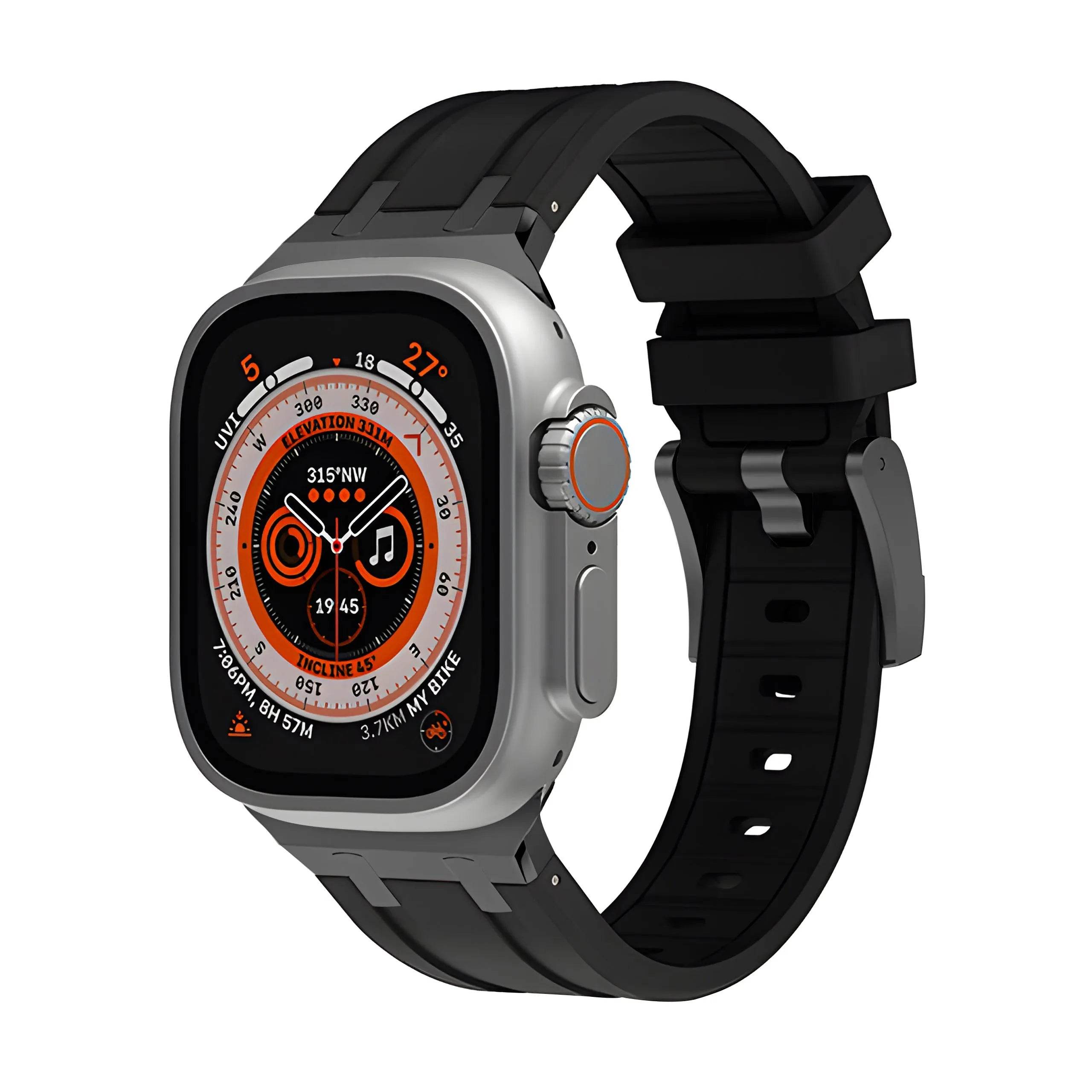 Liquid Silicone Sports Oak Butterfly Watch-buttom Strap - www.Shopthatapp.com