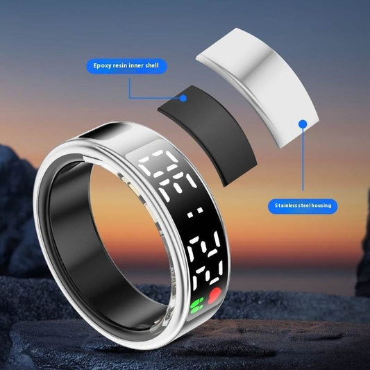 Smart Ring With Display Screen Touch Flip Smart Finger - www.Shopthatapp.com