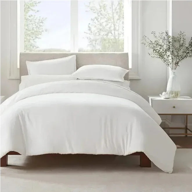 Serta Simply Clean Solid Duvet Cover Twin - www.Shopthatapp.com