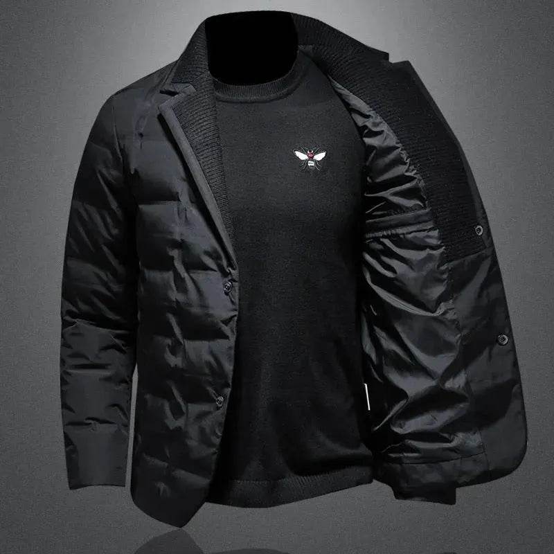 Winter Down Jacket Thick Warm Rain Jacket Men - www.Shopthatapp.com