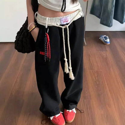Sweatpant Women – High Waist Japanese & Korean Casual Pants - www.Shopthatapp.com